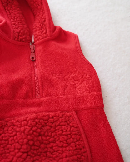 Vintage Sesame Street Elmo Embroidered Fleece Dress: 2T