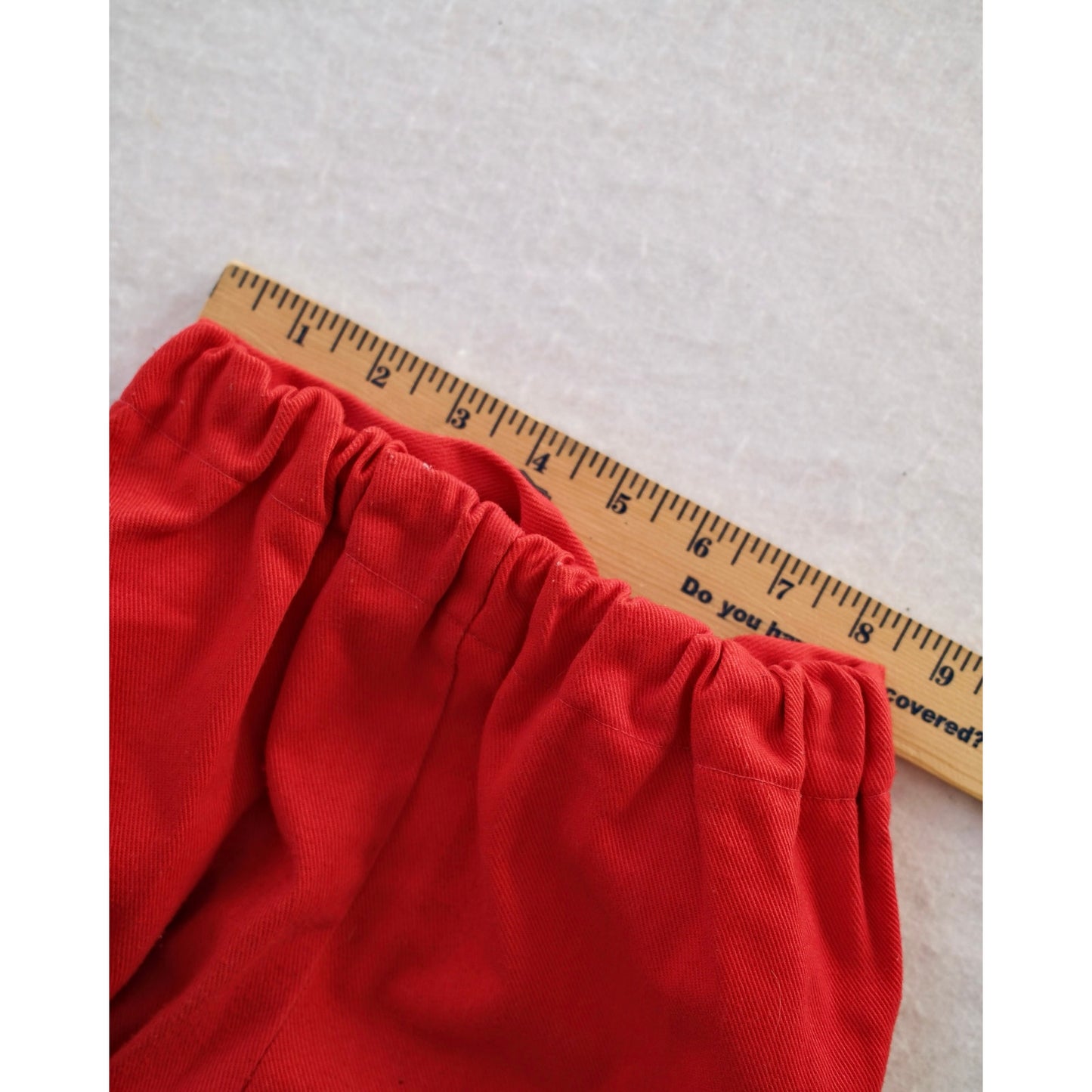 Vintage Healthtex Red Rainbow Stitch Pants: 7y