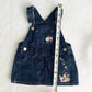 Y2K Disney Baby Pooh Embroidered Denim Skirtall: 6m