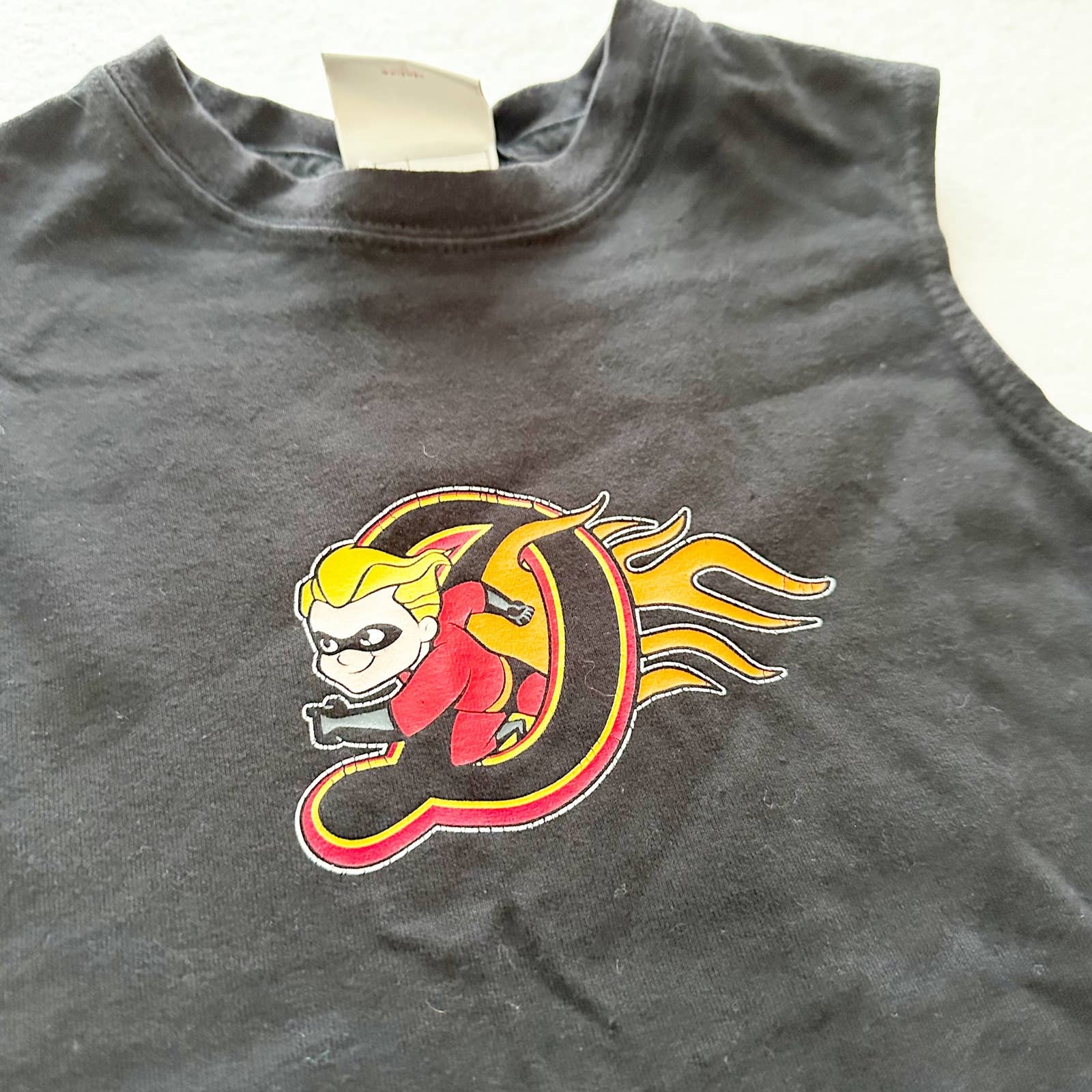 Y2K Disney Store Incredibles Tank Top: 4T - Yellow Clover Vintage Kids Clothes