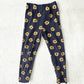 Vintage Spumoni Goose Sunflower Peplum Top + Leggings: 6y - Yellow Clover Vintage Kids Clothes