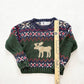 Vintage Kitestrings Moose Sweater: 5/6y - Yellow Clover Vintage Kids Clothes