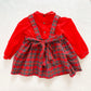 Vintage Polly Flinders Plaid Smocked Dress: 24m