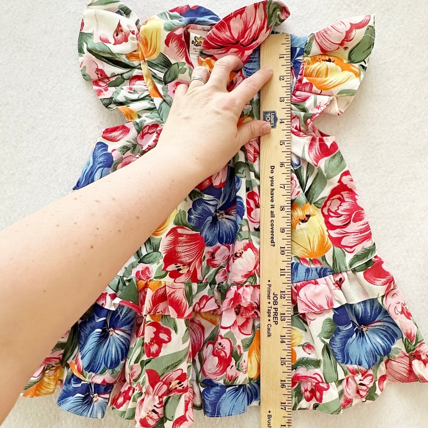 Vintage Cuties By Judy Floral Ruffle Dress: 2T
