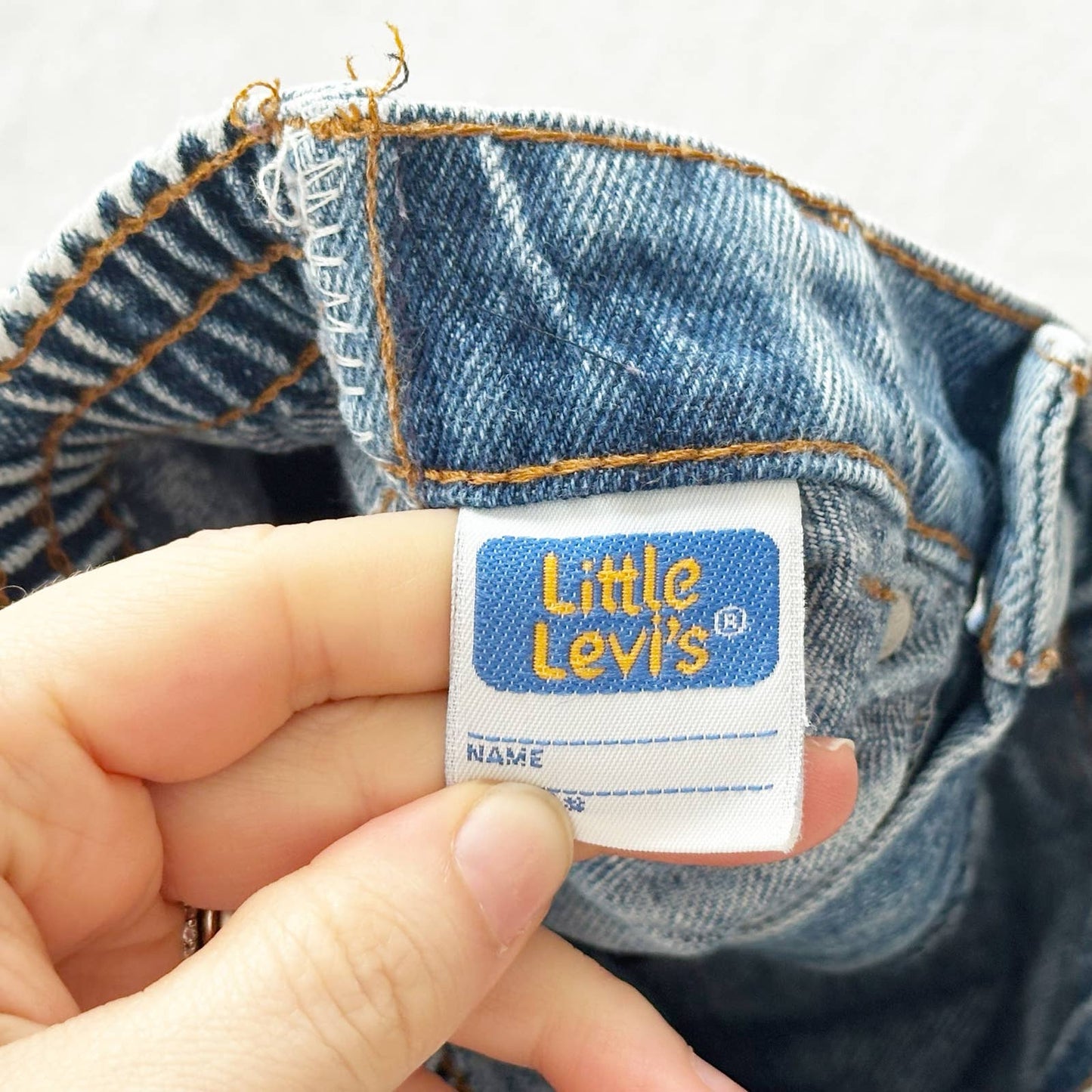 Vintage Levi’s Orange Tab Acid Wash Jeans: 24m? - Yellow Clover Vintage Kids Clothes