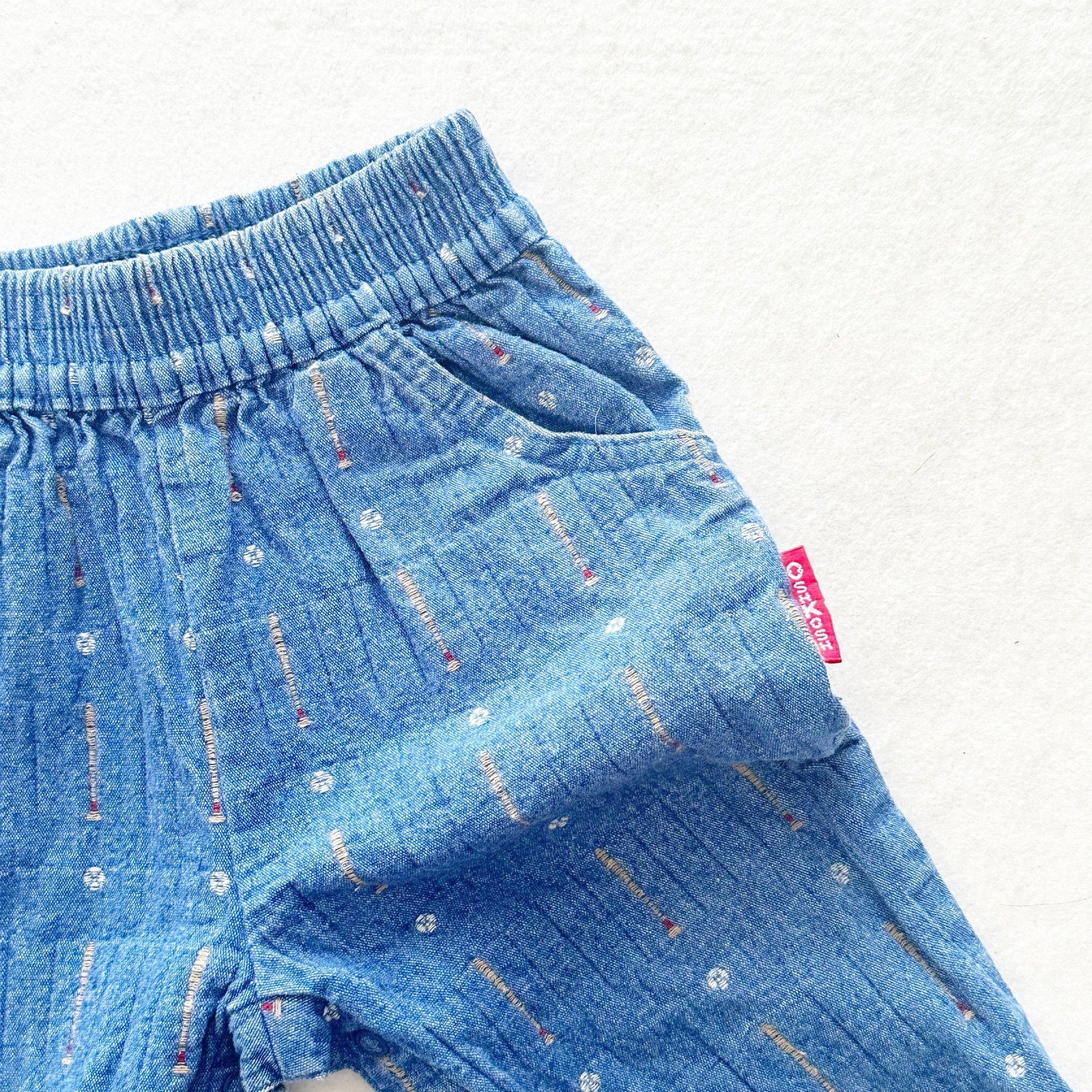 Vintage OshKosh Baseball and Bat Homespun Jeans: 18m - Yellow Clover Vintage Kids Clothes