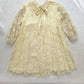 Vintage L’Enfant Cream Lace High Neck Dress: 6y - Yellow Clover Vintage Kids Clothes
