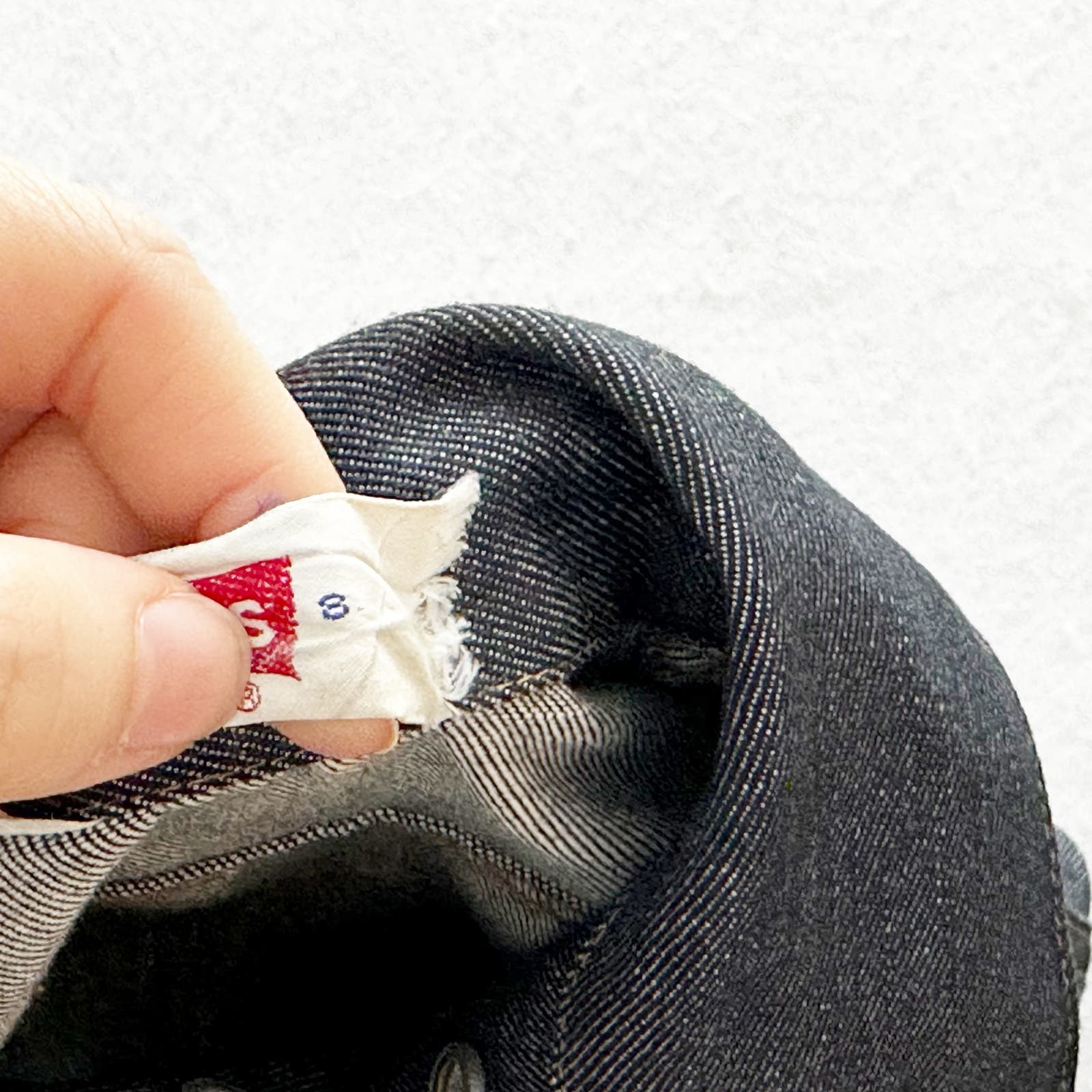 Vintage Levi’s 70s Orange Tab Dark Wash Denim Kids Jacket: 6y? - Yellow Clover Vintage Kids Clothes