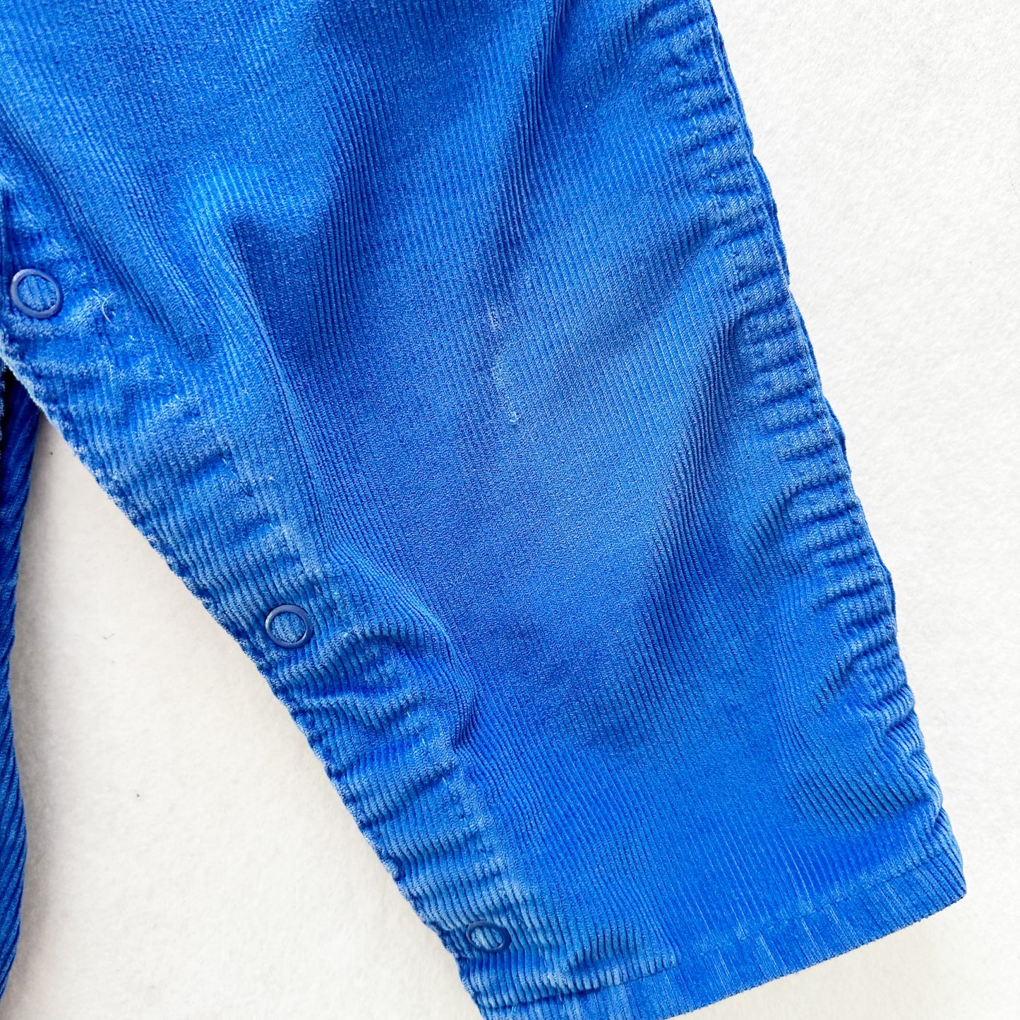 Vintage OshKosh Blue Cord Overalls: 18m