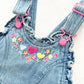 Vintage O-Girl Culotte Shortalls: 6y - Yellow Clover Vintage Kids Clothes