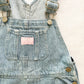 Vintage OshKosh Light Wash Denim Shortalls: 6X - Yellow Clover Vintage Kids Clothes