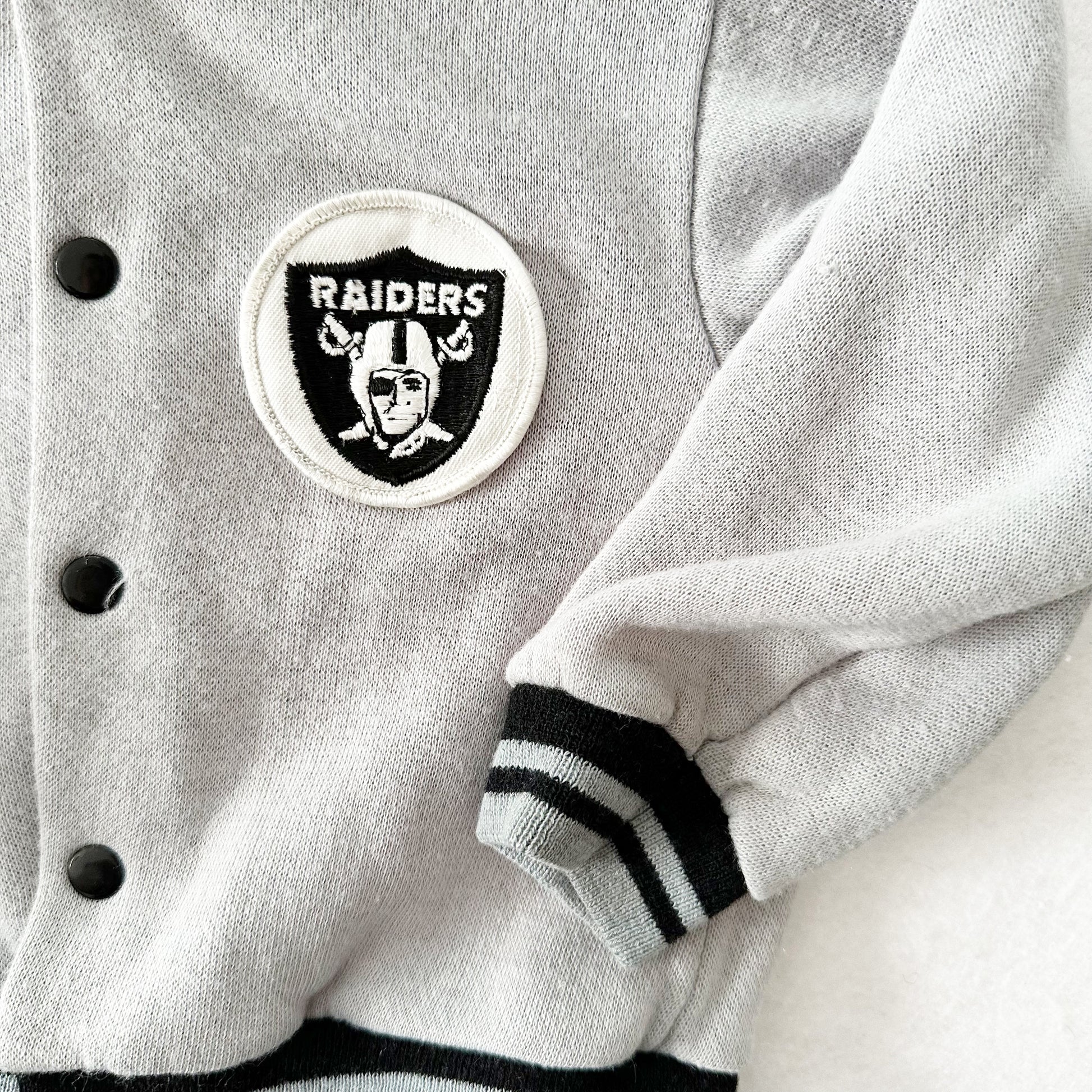 Vintage Los Angeles Raiders Hooded Sweatshirt: 18m - Yellow Clover Vintage Kids Clothes