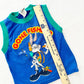 Vintage Looney Tunes Bugs Bunny Gone Fishing Tank: 4T - Yellow Clover Vintage Kids Clothes