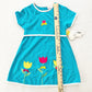 Vintage Buster Brown Flower Appliqué Dress: 6y - Yellow Clover Vintage Kids Clothes