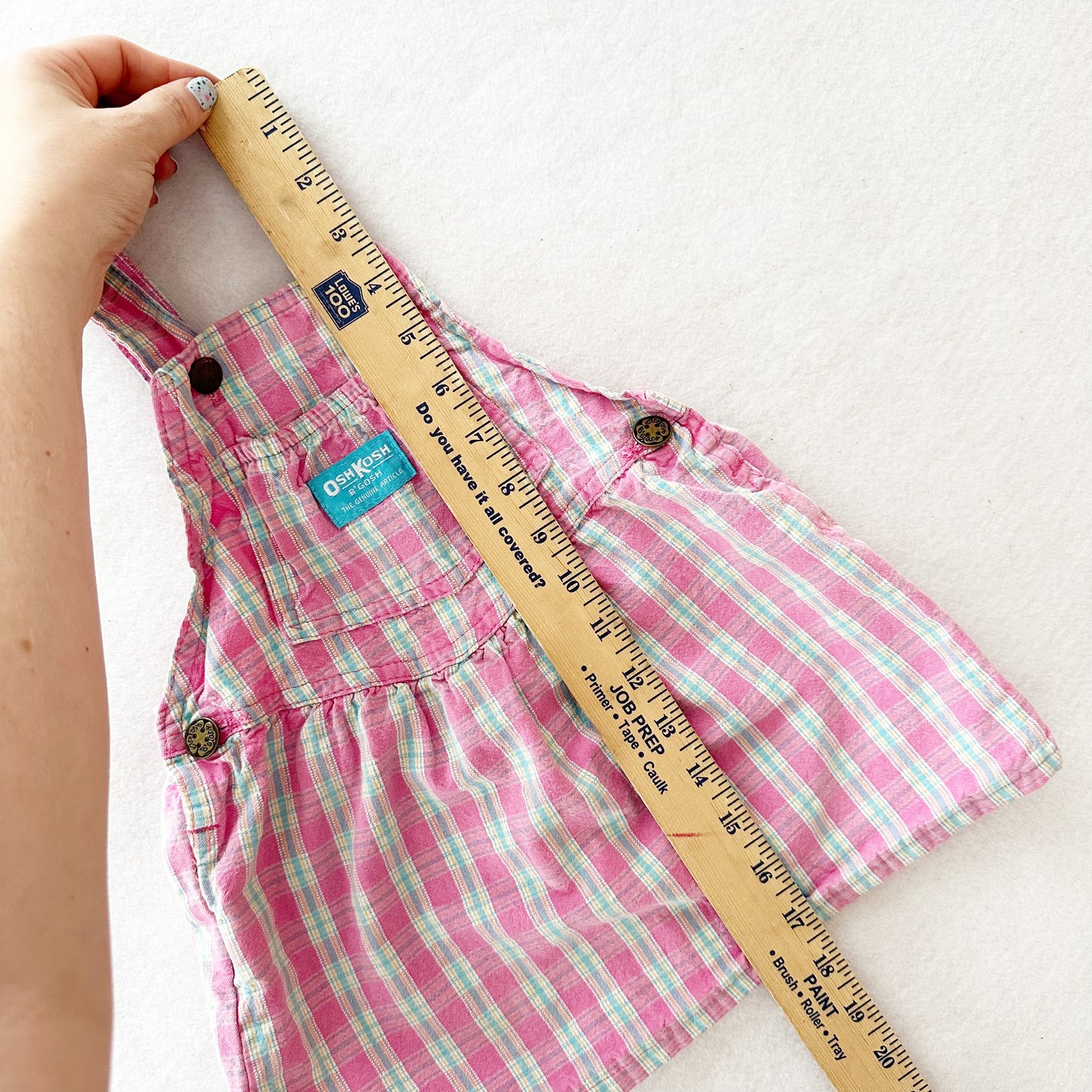 Vintage OshKosh Seersucker Plaid Skirtall: 2T?