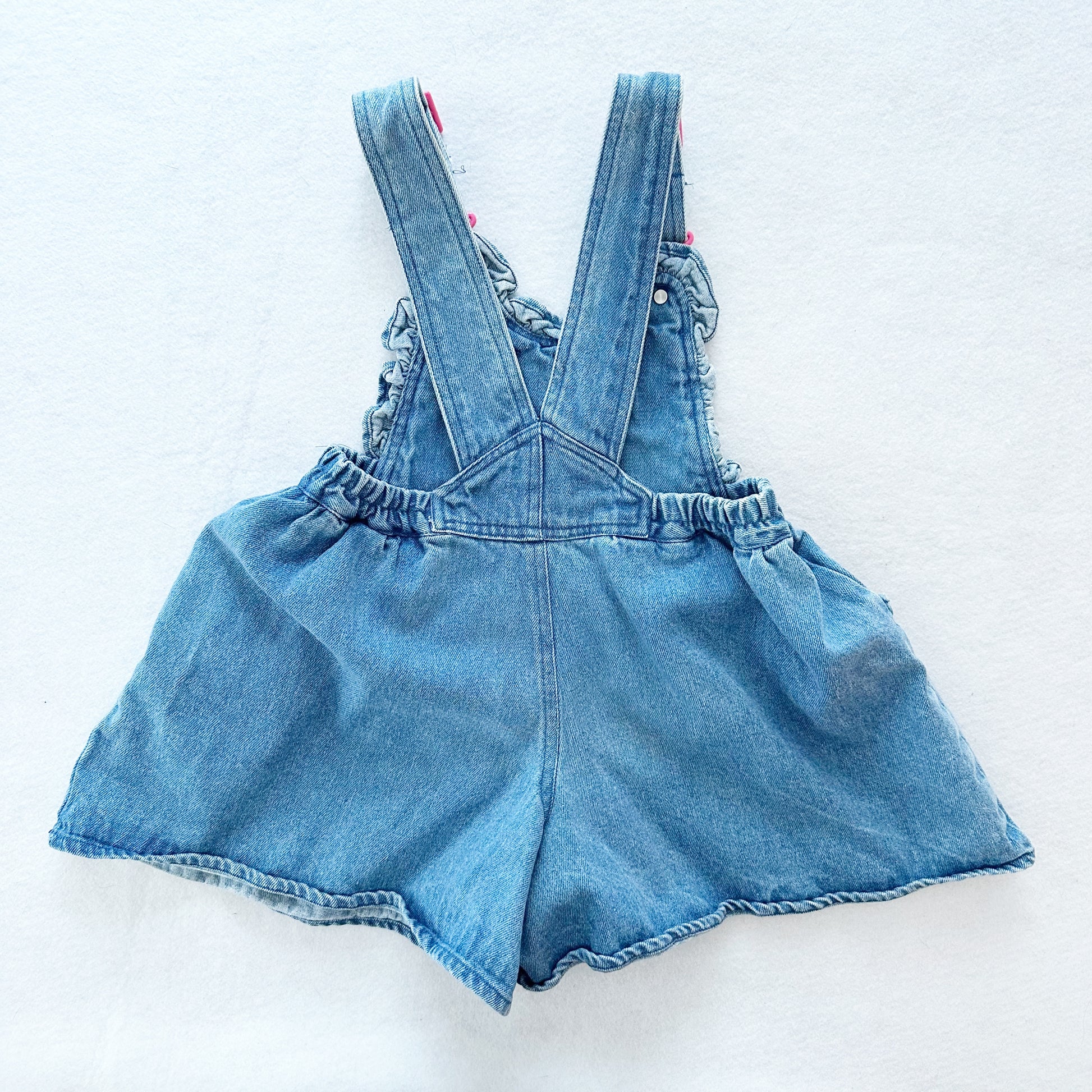 Vintage O-Girl Culotte Shortalls: 6y - Yellow Clover Vintage Kids Clothes