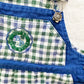 Vintage Baby Place Checkered Bubble Overalls: 12m - Yellow Clover Vintage Kids Clothes