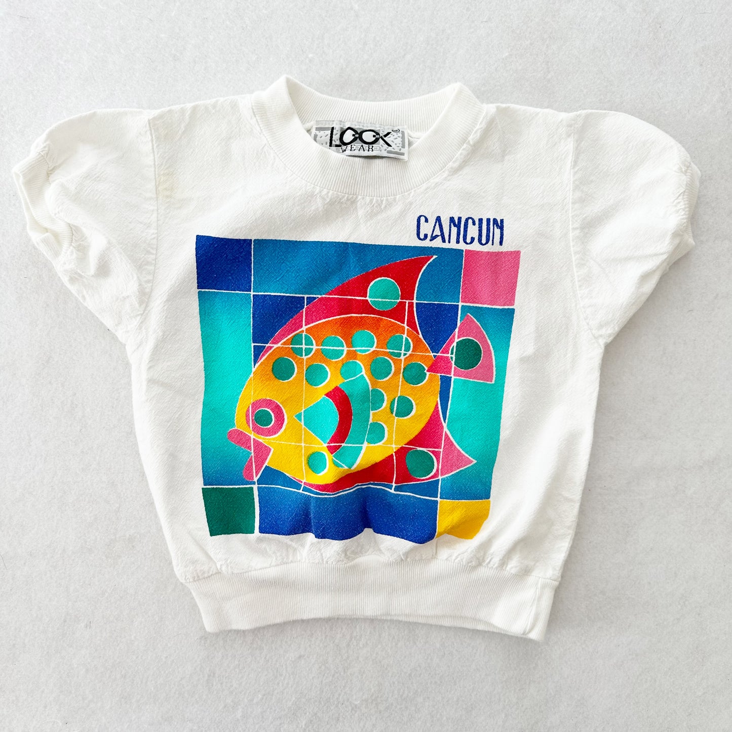 Vintage Cancun Fish Top: 4T? - Yellow Clover Vintage Kids Clothes