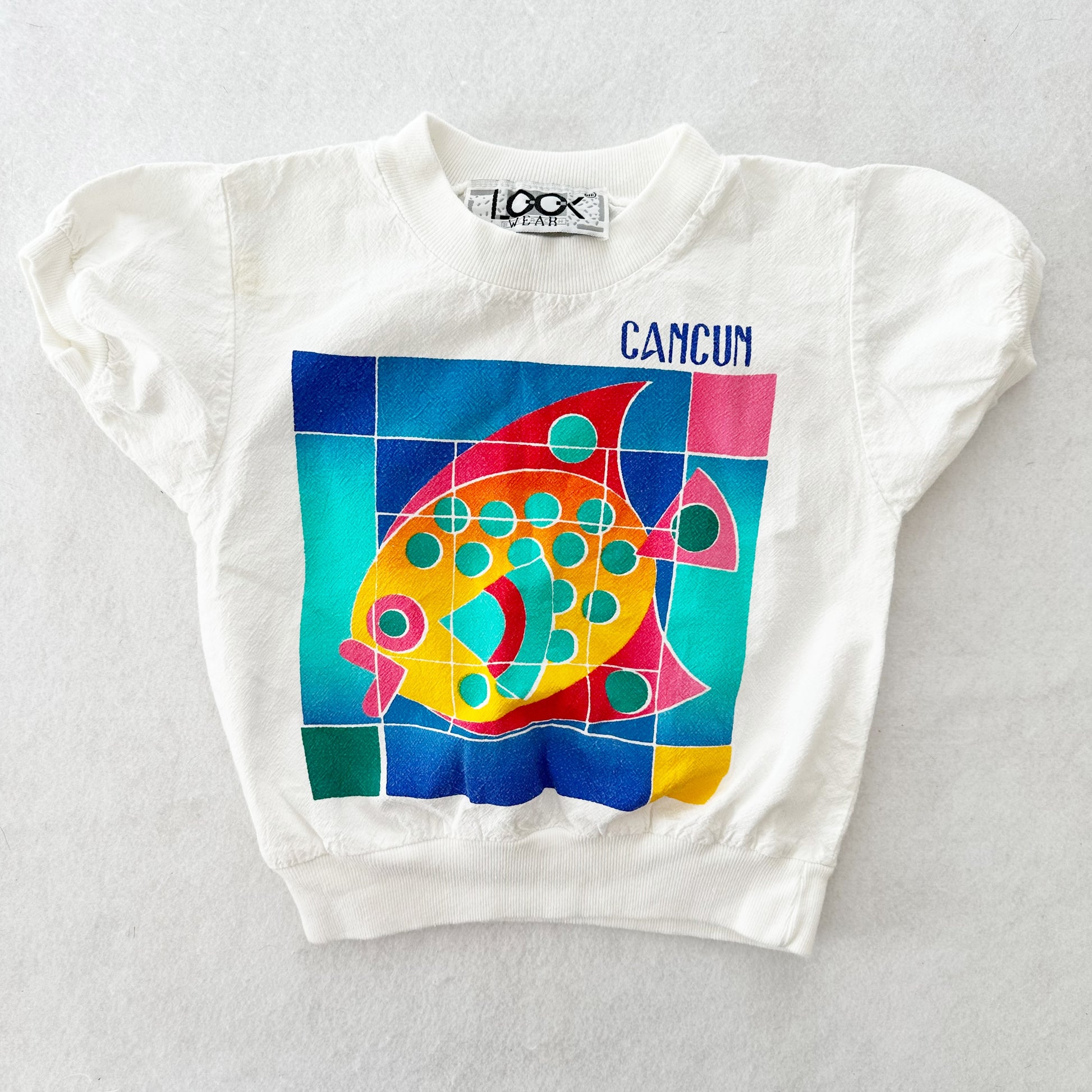Vintage Cancun Fish Top: 4T? - Yellow Clover Vintage Kids Clothes
