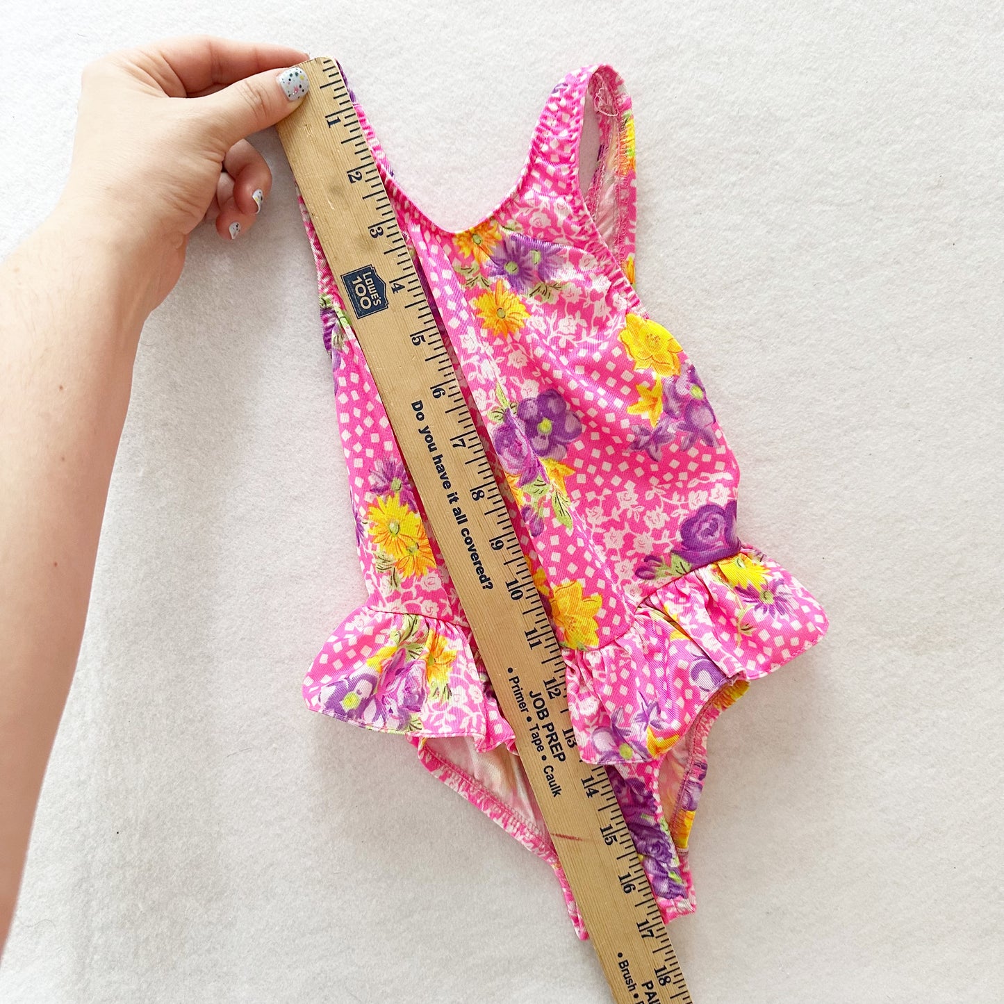 Vintage Candlesticks Floral Swimsuit: 2T?