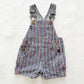 Vintage Garanimals Striped Pink Denim Shortalls: 18m - Yellow Clover Vintage Kids Clothes