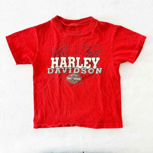 Vintage Harley Davidson Single Stitch Tee: 4/5T - Yellow Clover Vintage Kids Clothes