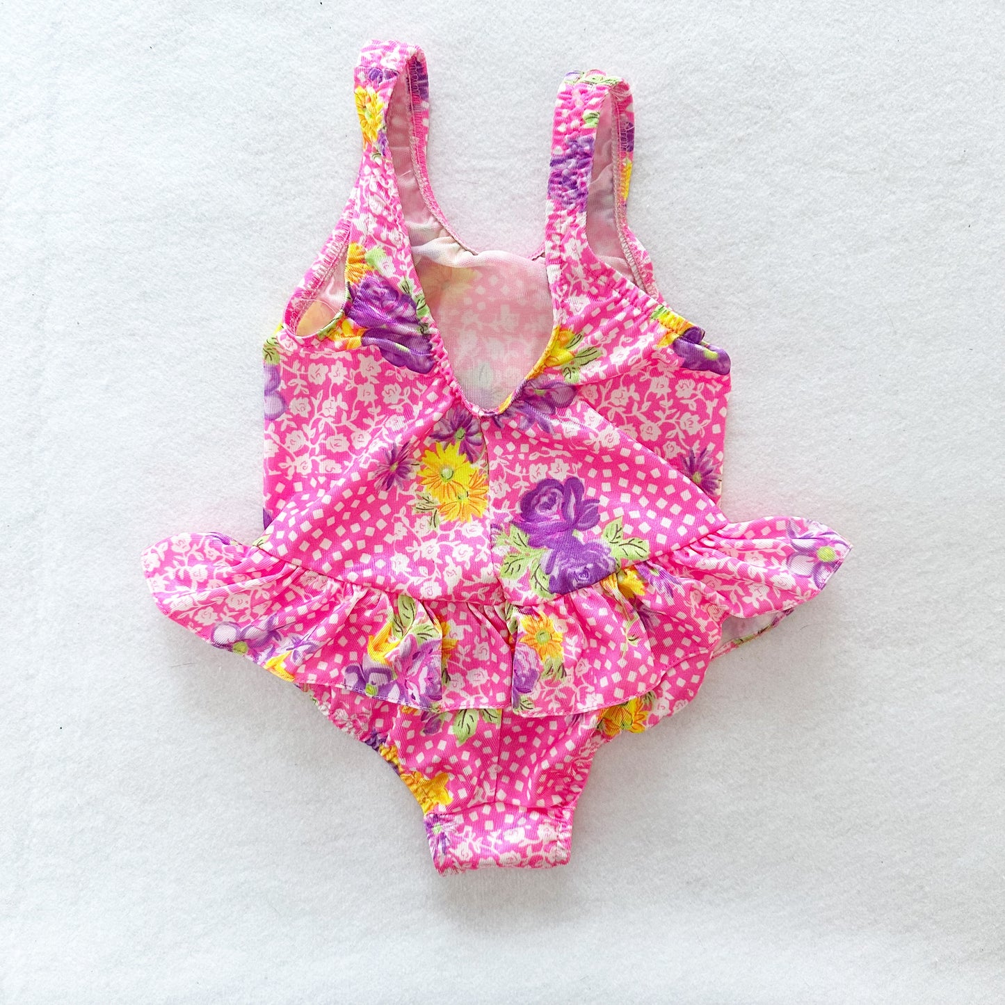 Vintage Candlesticks Floral Swimsuit: 2T?