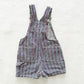Vintage Garanimals Striped Pink Denim Shortalls: 18m - Yellow Clover Vintage Kids Clothes