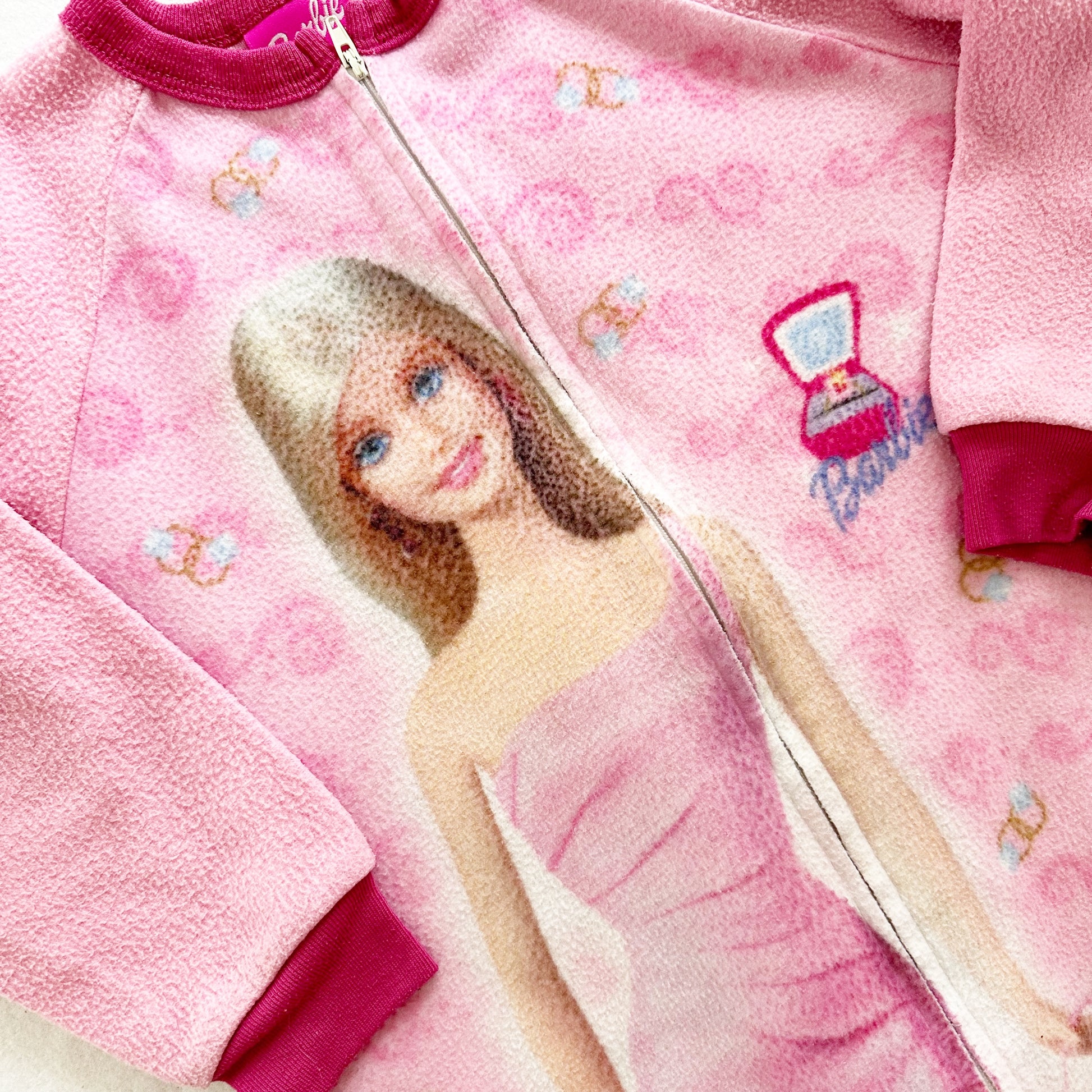 Vintage Barbie Sleeper Pajamas: 6y - Yellow Clover Vintage Kids Clothes