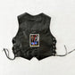 Wild Ride Faux Leather Vest: 2/3T? - Yellow Clover Vintage Kids Clothes