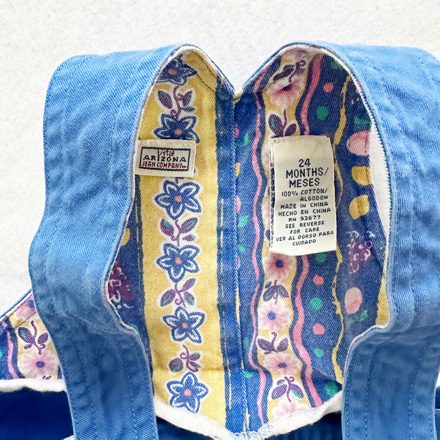 Vintage Little Arizona Blue Shortalls: 24m/2T