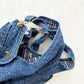 Vintage Cutecumber Color Fleck Denim Overalls: 18m