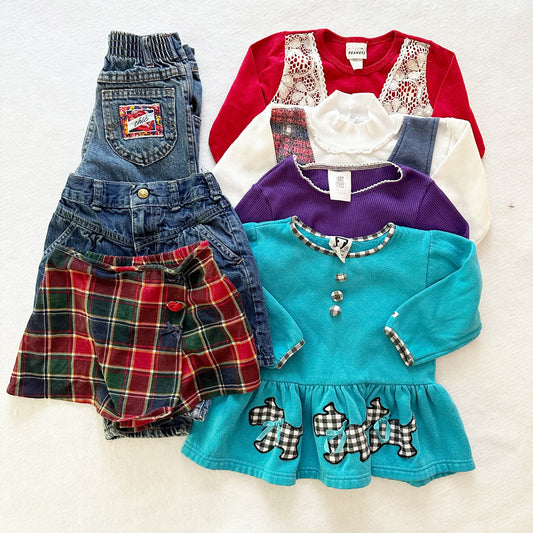 Fall 90s Bundle: 3/4T - Yellow Clover Vintage Kids Clothes