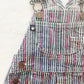 Vintage Garanimals Striped Pink Denim Shortalls: 18m - Yellow Clover Vintage Kids Clothes