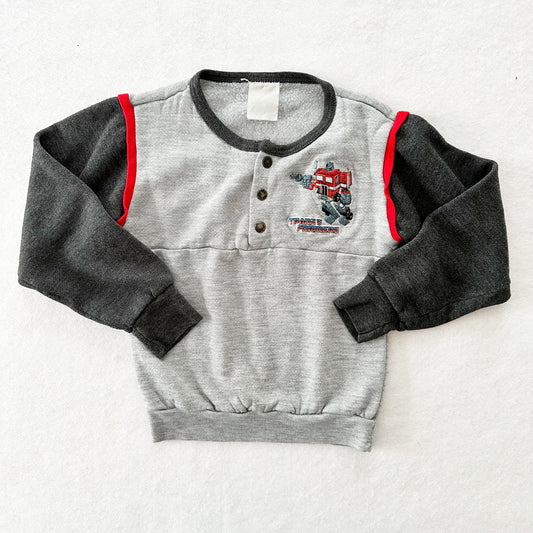 Vintage 80s Transformers Sweatshirt: 4/5T - Yellow Clover Vintage Kids Clothes