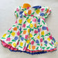 Vintage Isabella Tulip Ruffle Collared Dress: 5/6y? - Yellow Clover Vintage Kids Clothes