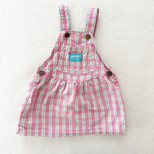 Vintage OshKosh Seersucker Plaid Skirtall: 2T?
