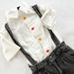 Vintage Body Gear Nature Trail Suspender Pants Set: 6y - Yellow Clover Vintage Kids Clothes