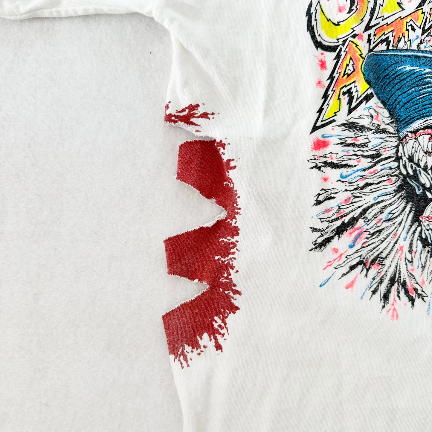 Vintage Anna Maria Island Shark Attack Tee: 10/12y? - Yellow Clover Vintage Kids Clothes