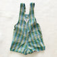 Vintage OshKosh Checkered Shortalls: 3T - Yellow Clover Vintage Kids Clothes
