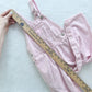 Y2K OshKosh Pink Hickory Stripe Overalls: 4T - Yellow Clover Vintage Kids Clothes