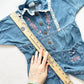 Vintage Popsicle Brand Denim Embroidered Jumpsuit Romper: 18m - Yellow Clover Vintage Kids Clothes
