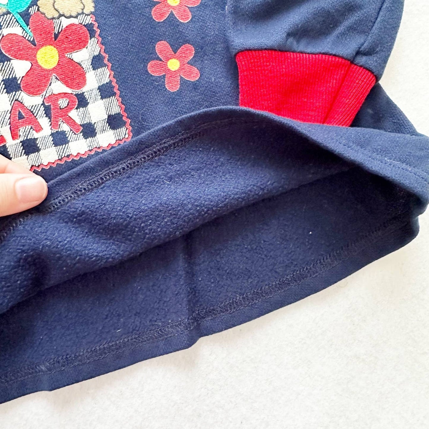 Vintage Small Steps Teddy Bear Graphic Sweatshirt: 4T - Yellow Clover Vintage Kids Clothes