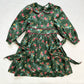 Vintage 90s My Twinn Floral Green Collared Dress: 6y - Yellow Clover Vintage Kids Clothes