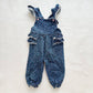 Vintage Tiny Tots Rosebud Denim Romper: 18/24m - Yellow Clover Vintage Kids Clothes