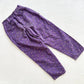 Vintage 90s Girls Purple Floral Pants: 7y? - Yellow Clover Vintage Kids Clothes