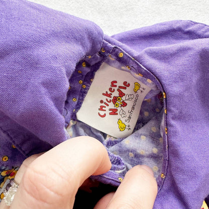 Vintage Chicken Noodle Tea Party Tunic and Pants Set - Yellow Clover Vintage Kids Clothes