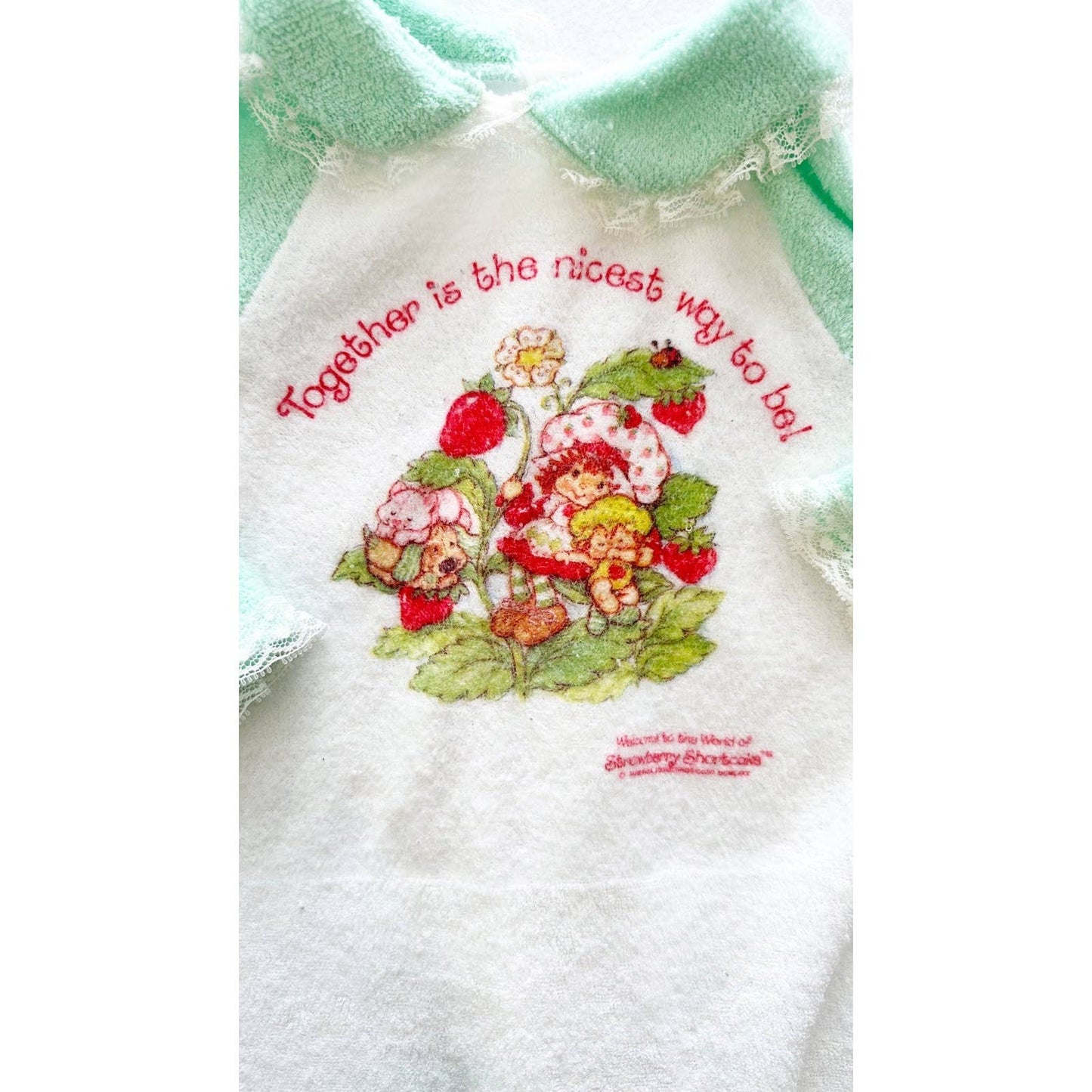 Vintage Sears Strawberry Shortcake Terry Sleeper: 6m