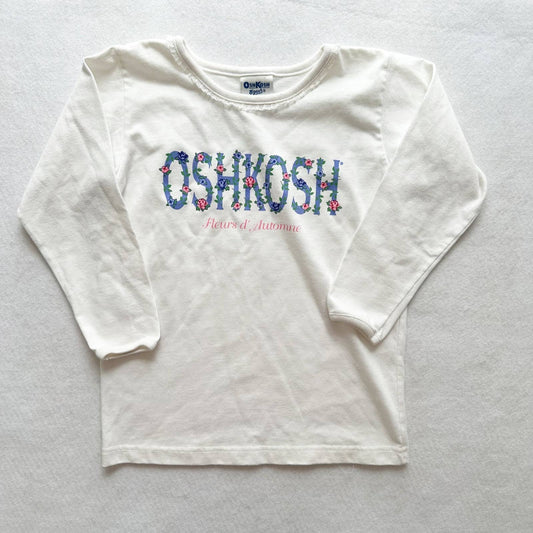 Vintage OshKosh Floral Graphic Long Sleeve Tee: 4-6y? - Yellow Clover Vintage Kids Clothes