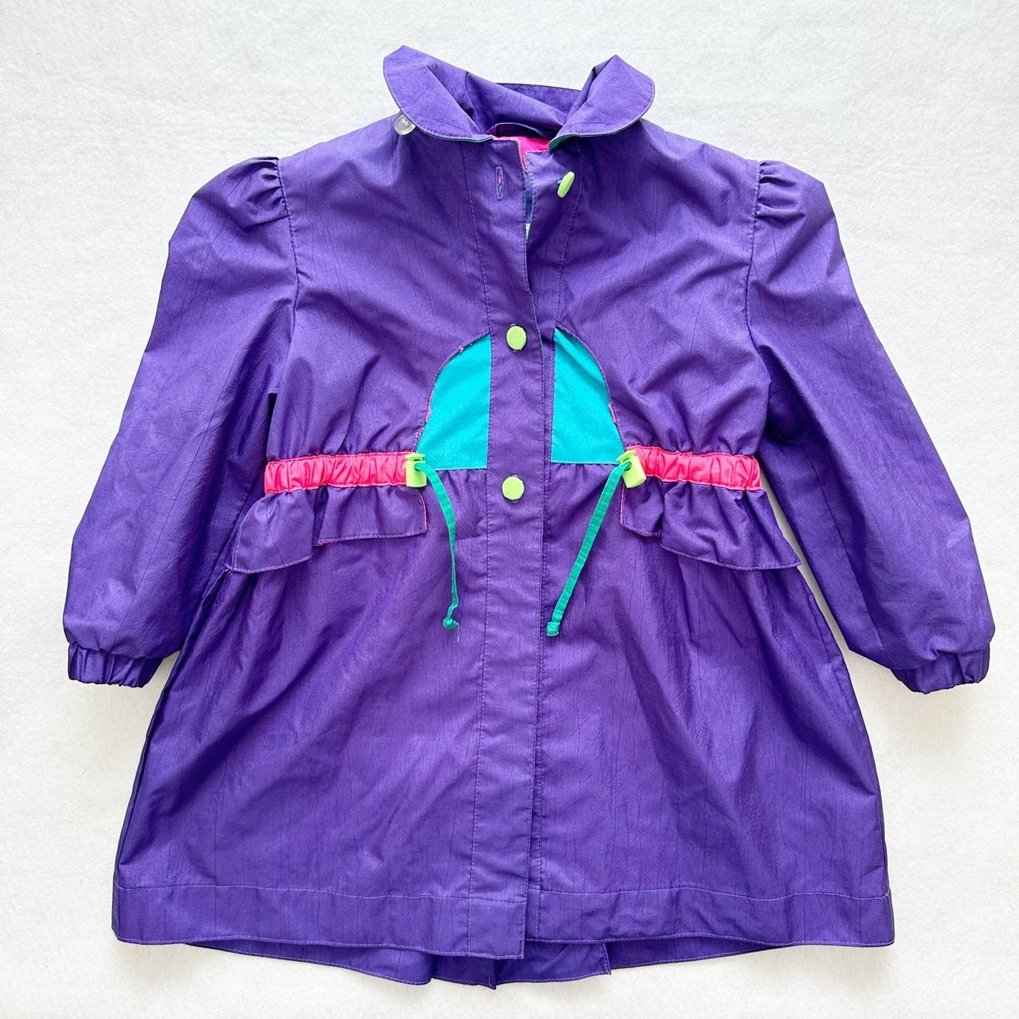 Vintage Rothschild 90s Purple Hooded Jacket: 4T - Yellow Clover Vintage Kids Clothes